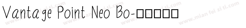 Vantage Point Neo Bo字体转换